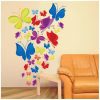Cartoon Butterfly Butterfly Wall Stickers | 30 PCS Butterfly Wall Decals | Colorful Beautiful Butterfly Cartoon Sticker