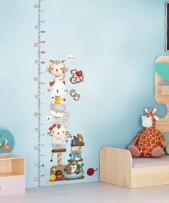 Cat Height Sticker | Cat Sticker Kitty Decal by Sensuite Decor | Cute Cat Baby Growth Chart Height Sticker for Kids