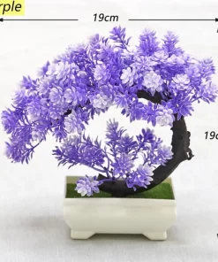 Purple Curved Bonsai Plant
