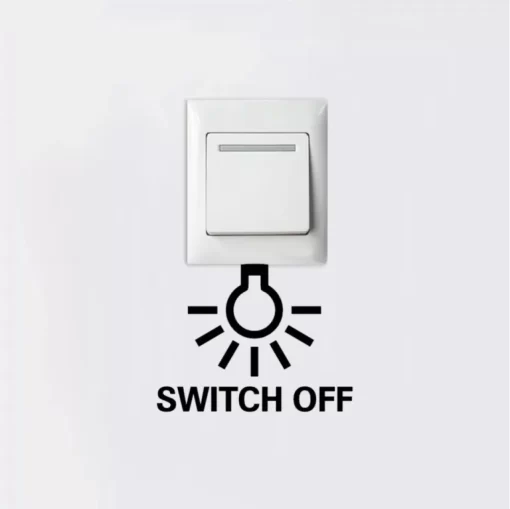 Switch Off Switch Sticker