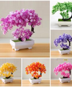 Artificial Flower - Curved Bonsai Plant in Kenya | Artificial Bonsai flower  | Artificial Bonsai Tree in Realistic House Decor Plant