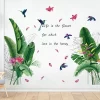 Banana Plant Wall Sticker | Banana Leaf Decal Wall Sticker | Banana Leaf Tropical Plants Peel and Stick Wallpaper | Removable Giant Tree Leaf Wall Decal Stickers Mural