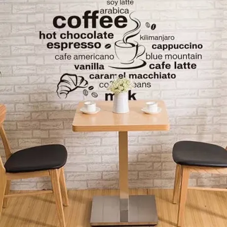 Coffee Wall Sticker | Coffee Wall Decal Removable Cute Coffee | Coffee Cup Wall Sticker Kitchen | Cup of Coffee Sticker | Kitchen Wall Decor