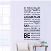 In This House Wall Sticker