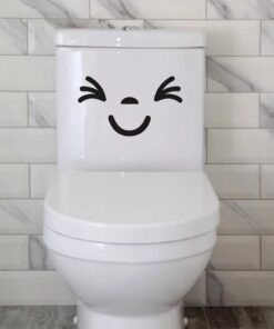 Toilet seat Stickers Waterproof PVC | Waterproof Toilet Stickers | Bathroom Wall Decals
