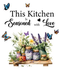 This Kitchen is Seasoned with Love PVC Wall Sticker