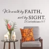 Faith Not by Sight Bible Verse Sticker