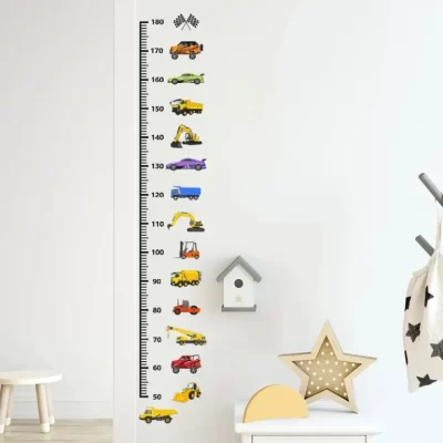 Kids Car Height Wall Measurement Chart Wall Decor