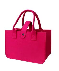 Colorful Felt Tote Bags Eco-Friendly Felt Tote Bag for Books, Lunch box – Multi-Use Storage Handbag