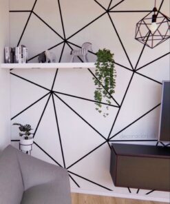 Black Decorative Tape 50 Meters Self Adhesive for Wall