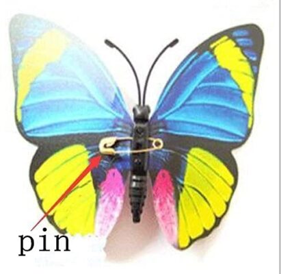 3D Butterfly Pin Set of 12 – Pins for Curtains Sheers