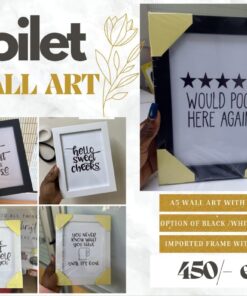 Toilet Framed Wall Art A5