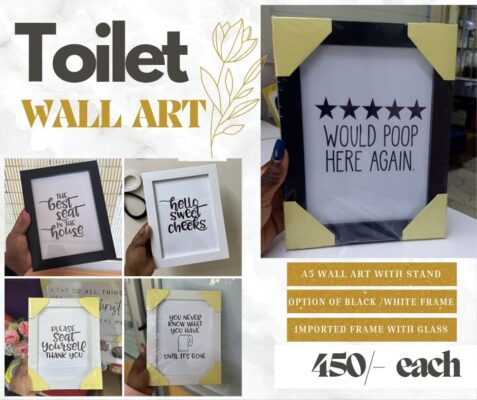 Toilet Framed Wall Art A5